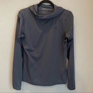 Fjallraven Abisko Sun-hoodie, Blue, Size Small